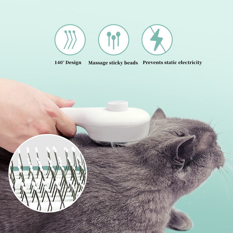 Tick Repellent Pet Grooming Brush