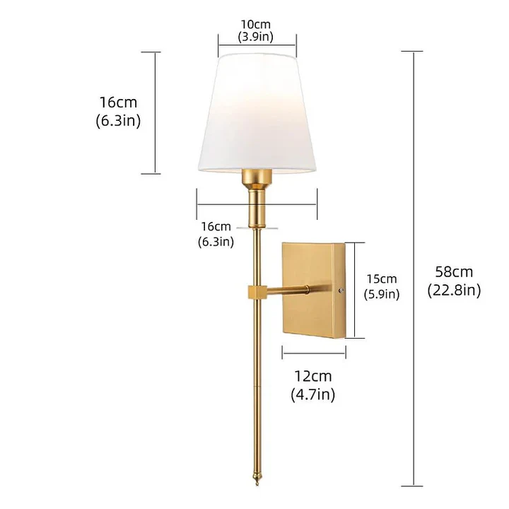 Battery Powered Wireless Wall Lamp Set of 2