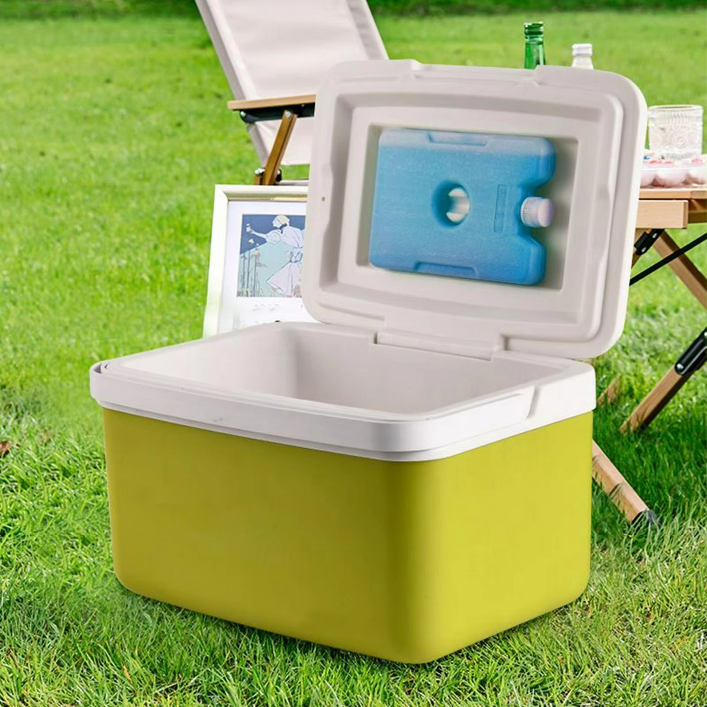 Portable Cooler Box For Picnic And Outdoor Use