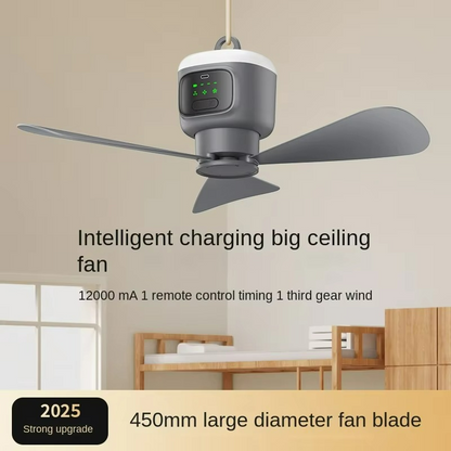 Compact LED Camping Ceiling Fan Light