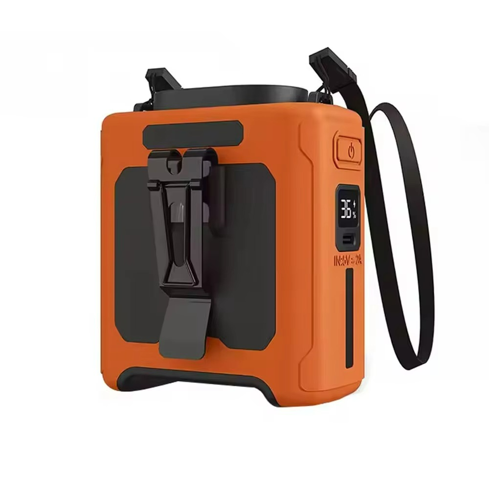 Compact Belt Fan with Battery Pack and LED Light