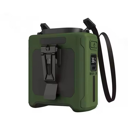 Compact Belt Fan with Battery Pack and LED Light
