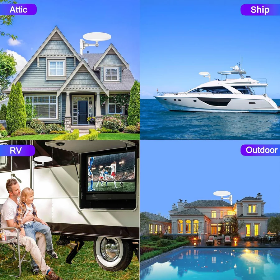 Ultra HD Outdoor TV Antenna for Free Channels