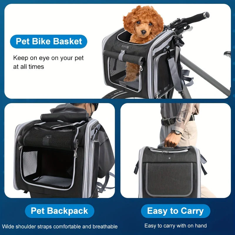 Fesara | Folding Pet Bike Carrier Basket