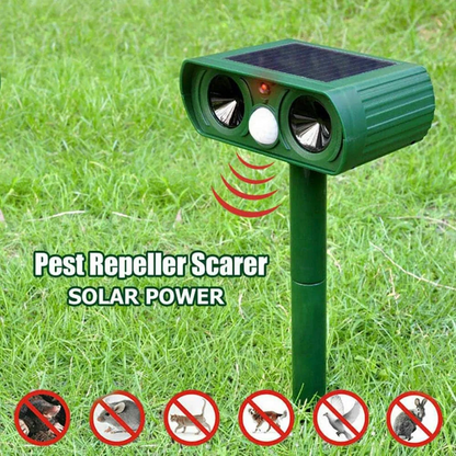 Outdoor Solar Animal Repeller Ultrasonic Device