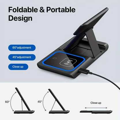 Fast 3 in 1 Wireless Charging Pad for iPhone