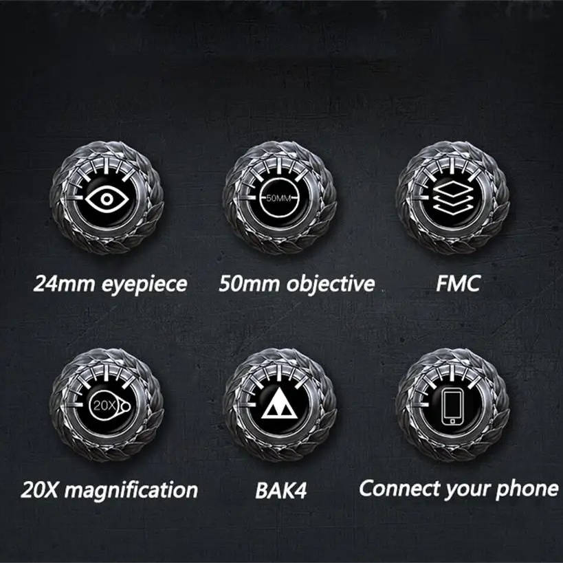 High Power Distance Viewing Binoculars