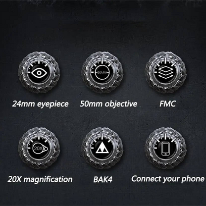 High Power Distance Viewing Binoculars