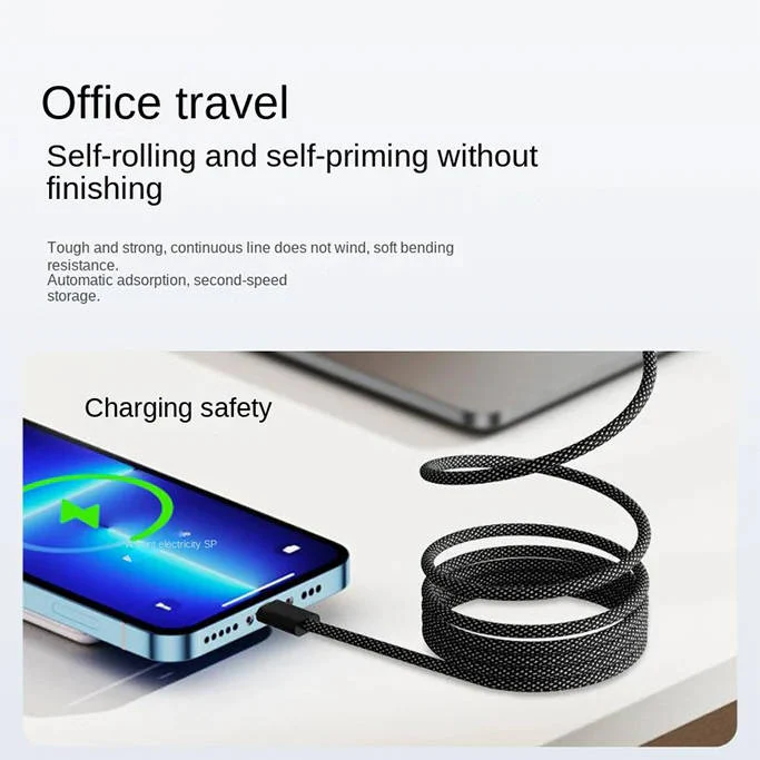 Strong Magnetic Quick Charge Cable Organizer