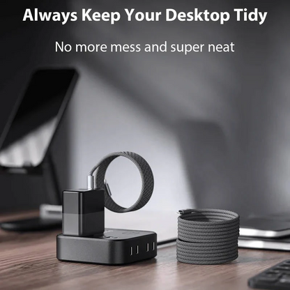 Strong Magnetic Quick Charge Cable Organizer