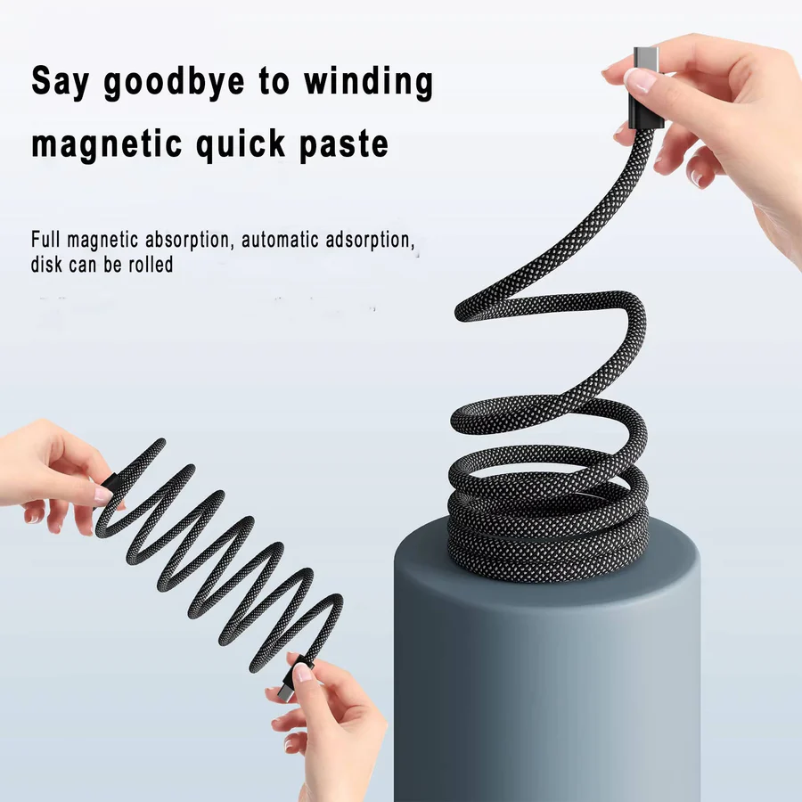 Strong Magnetic Quick Charge Cable Organizer