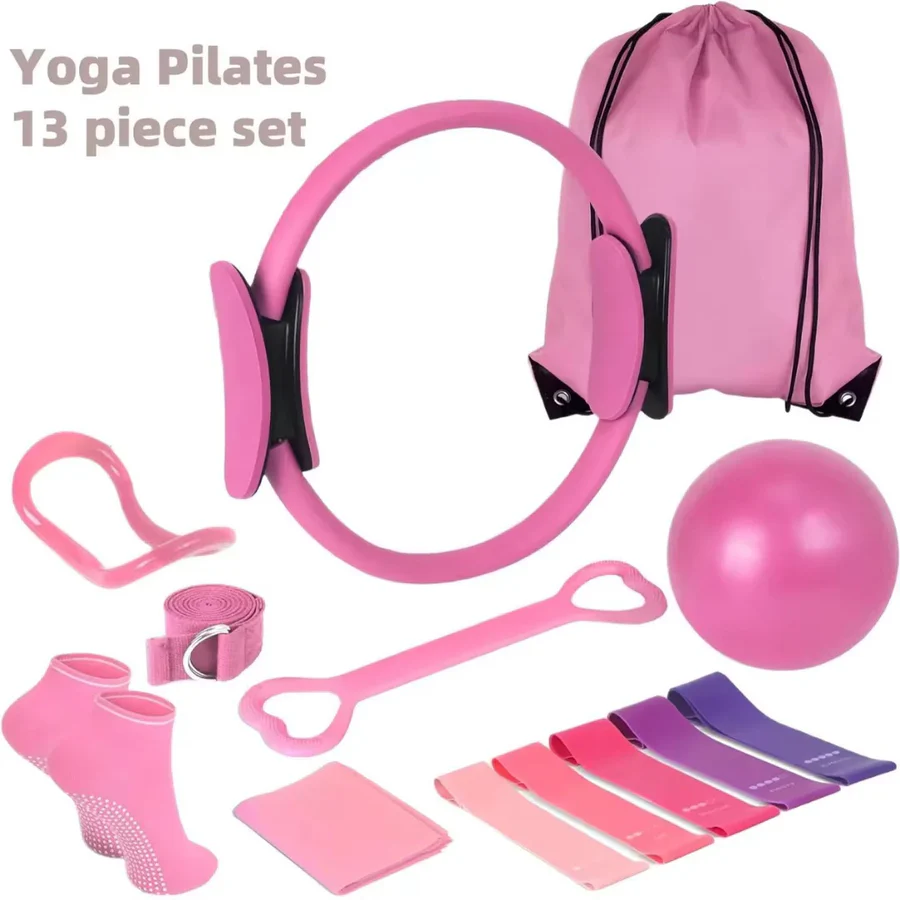 Home Fitness Exercise Ball and Resistance Kit