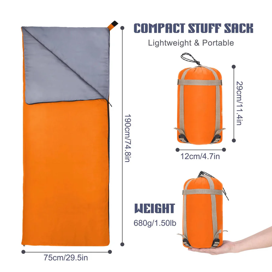 Warm Weather Adult Outdoor Sleeping Bag