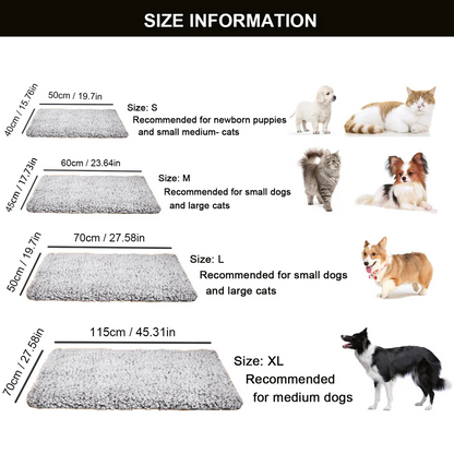 Reusable Thermal Pet Heating Mat for Cats and Dogs