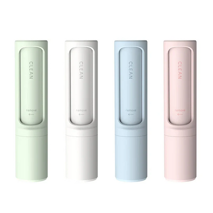 Pet Grooming Brush with Built-In Lint Roller Tool