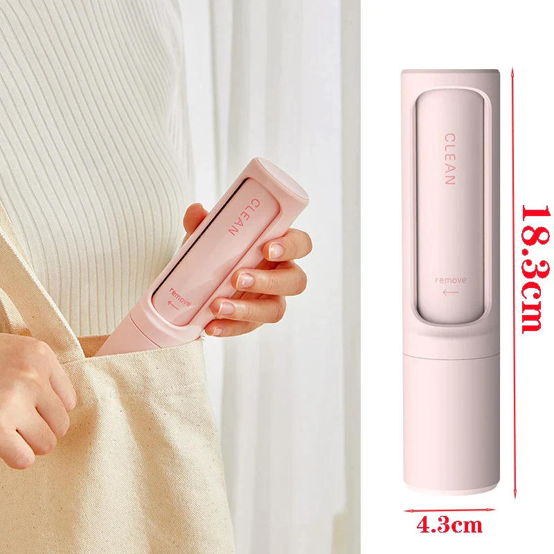 Pet Grooming Brush with Built-In Lint Roller Tool