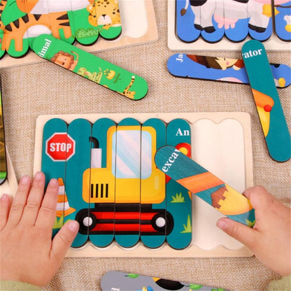 Fun Wood Learning Puzzle Toys for Creative Children