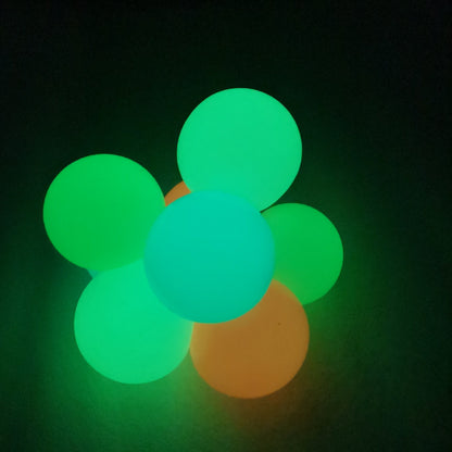 Glowing Bouncy Balls for Kids Night Play