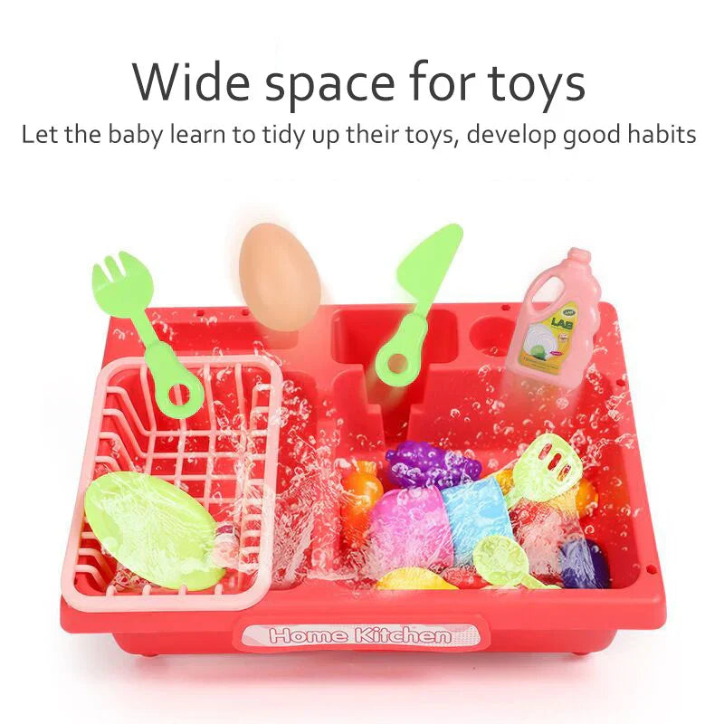 Kids Play Kitchen with Water Play and Cooking Toys