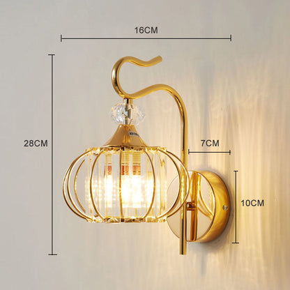 Metallic Modern LED Wall Light Fixture