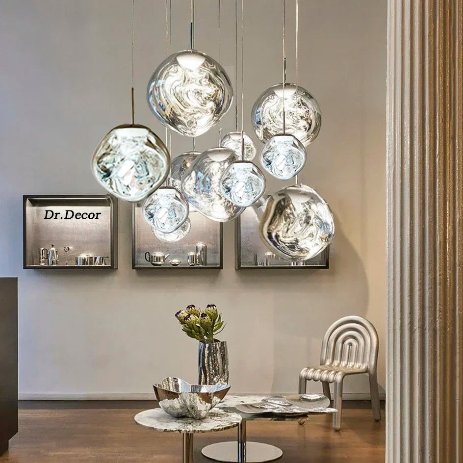 Chic Glass Drop Ceiling Light