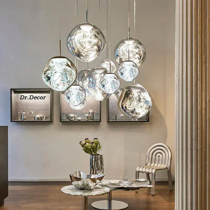 Chic Glass Drop Ceiling Light