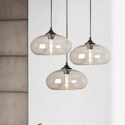 Stylish Glass Hanging Lamp in Various Colors