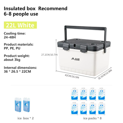 Big Outdoor Insulated Portable Cool Box