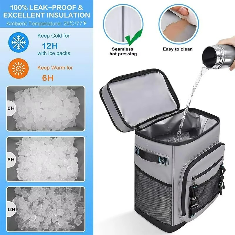 Waterproof Insulated Lunch Backpack Outdoor Travel Bag