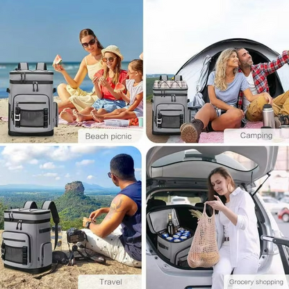 Waterproof Insulated Lunch Backpack Outdoor Travel Bag