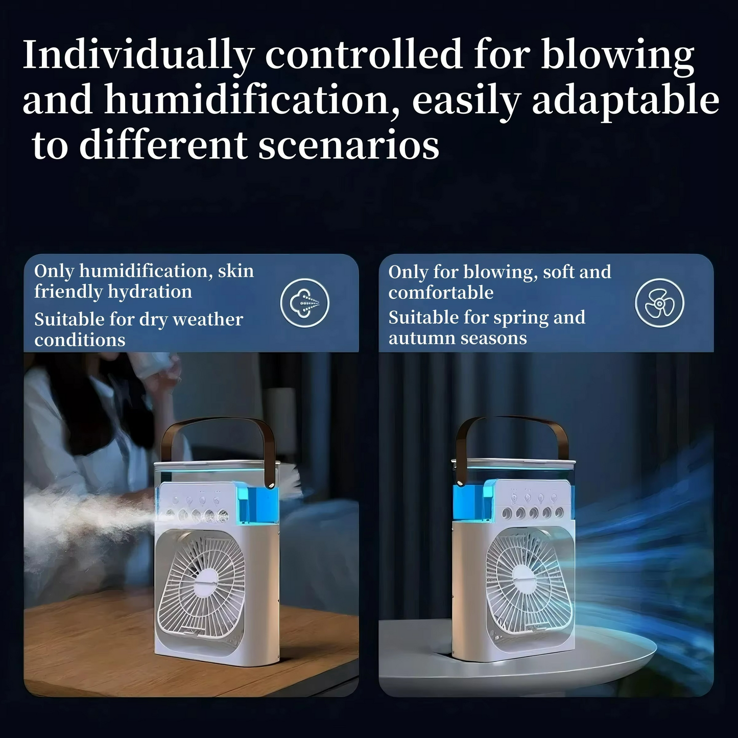 Portable 3 in 1 Compact Air Fan Cooler