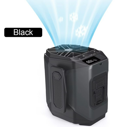 Compact Belt Fan with Battery Pack and LED Light