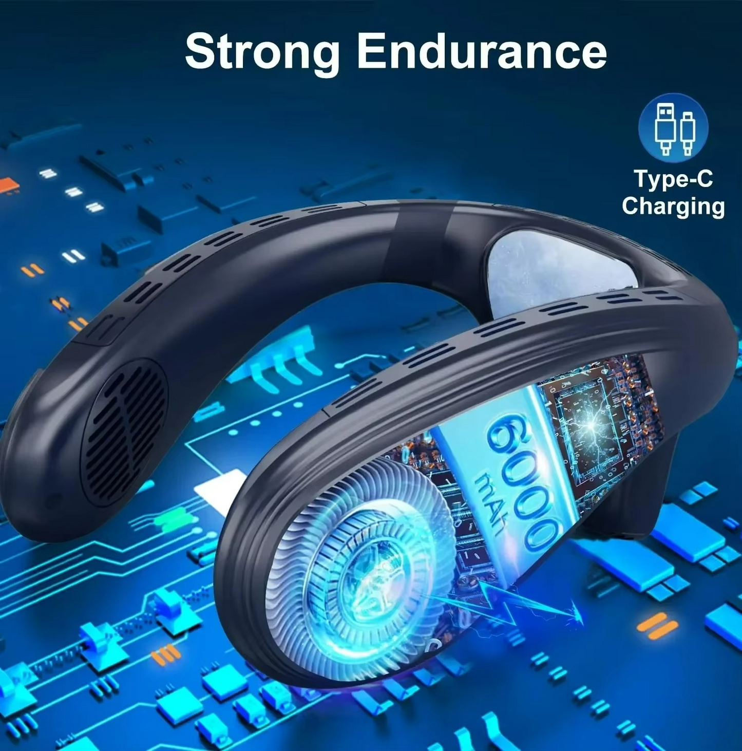 Cooling Outdoor Personal USB Neck Fan