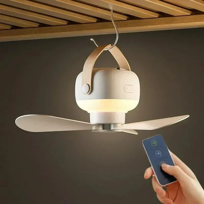 Compact Camping Ceiling Fan Lights