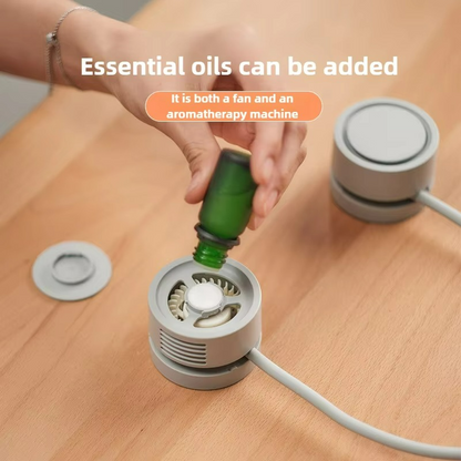 Compact USB Powered Collapsible Neck Fan
