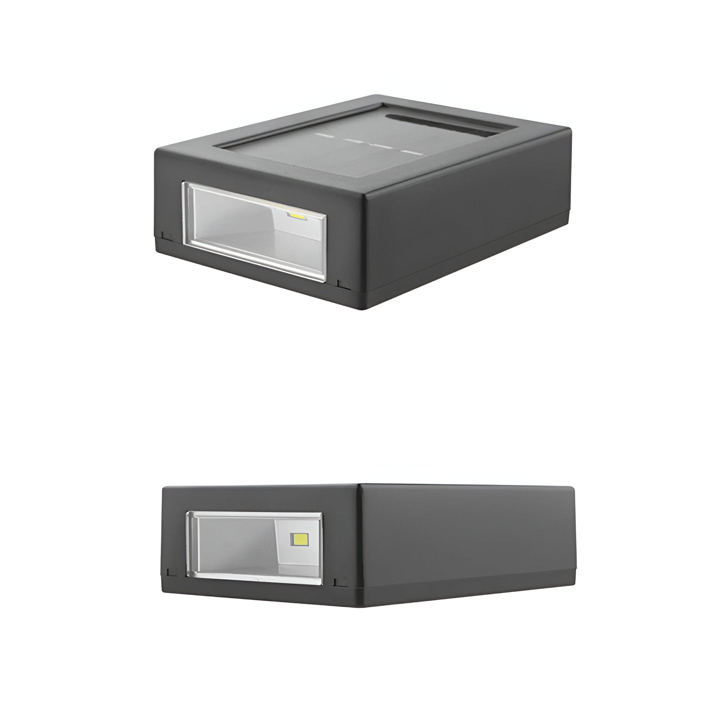 Outdoor Solar Powered Lamp Waterproof Black LED