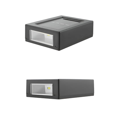 Outdoor Solar Powered Lamp Waterproof Black LED