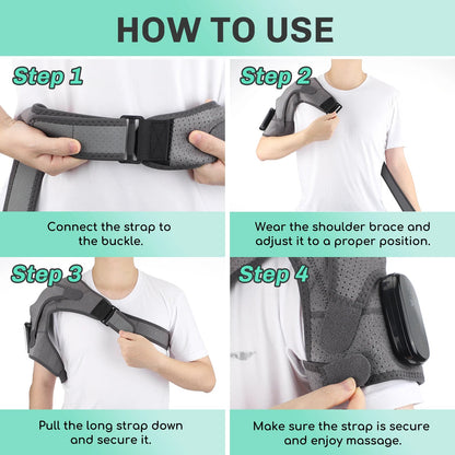 Relaxing Shoulder Massager with Heat and Vibration Therapy