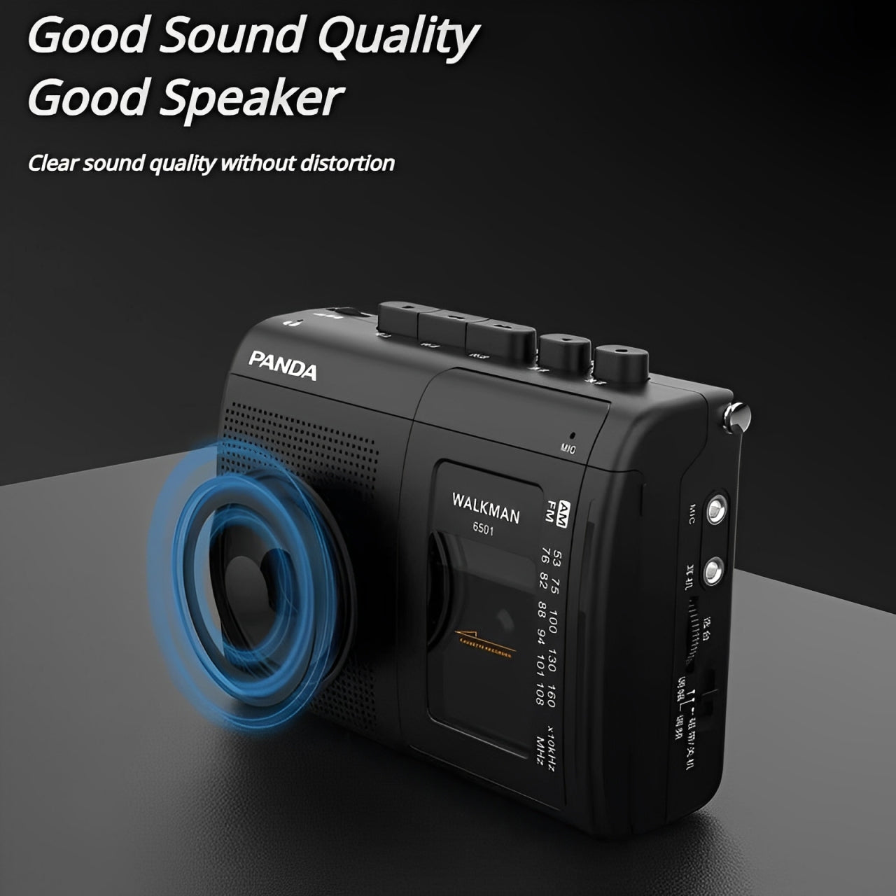 Retro Mini Cassette Player with Radio & Battery Option