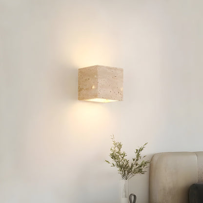 Simple Stone Outdoor LED Wall Sconce Light