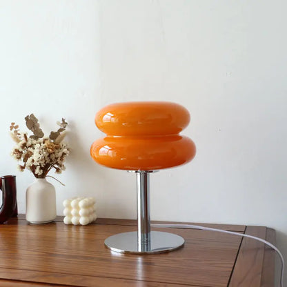 Elegant Glass Desk Lamp - Soft LED Light for Home