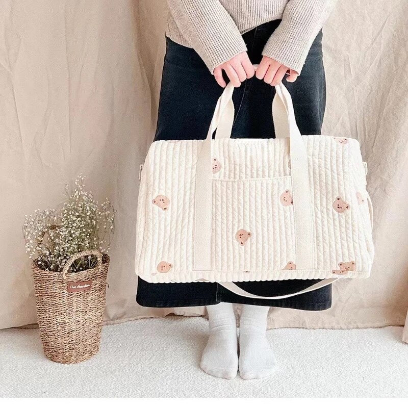 Luxury Mom Tote Bag - Large Travel Maternity Bag - Fesara