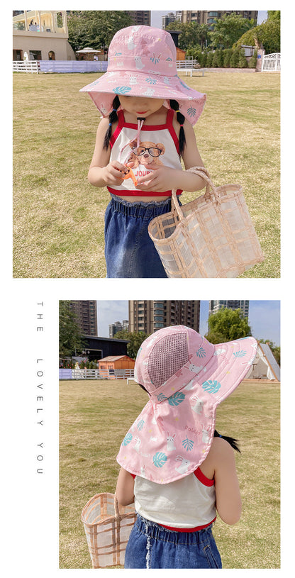 Kids UV Protective Sun Hat with Adjustable Strap