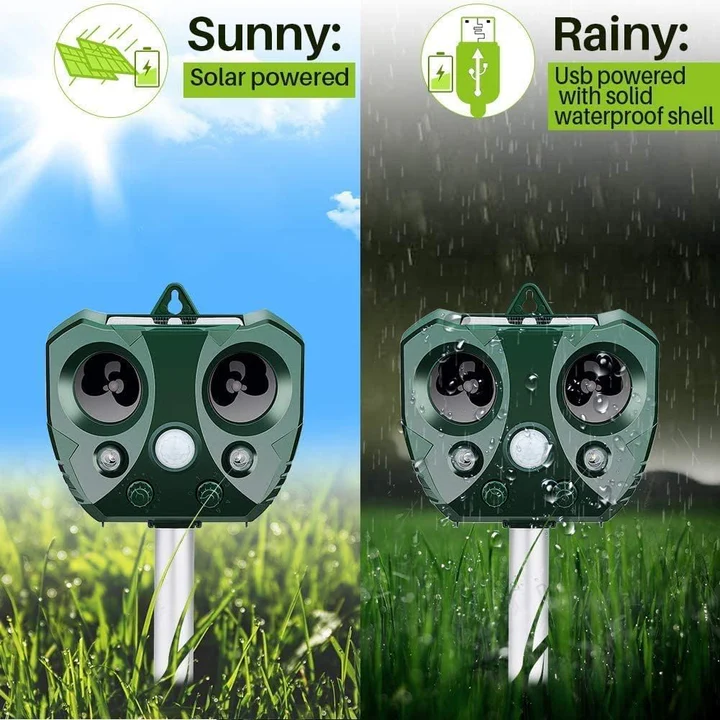 Outdoor Solar Powered Pest Repeller For Gardens