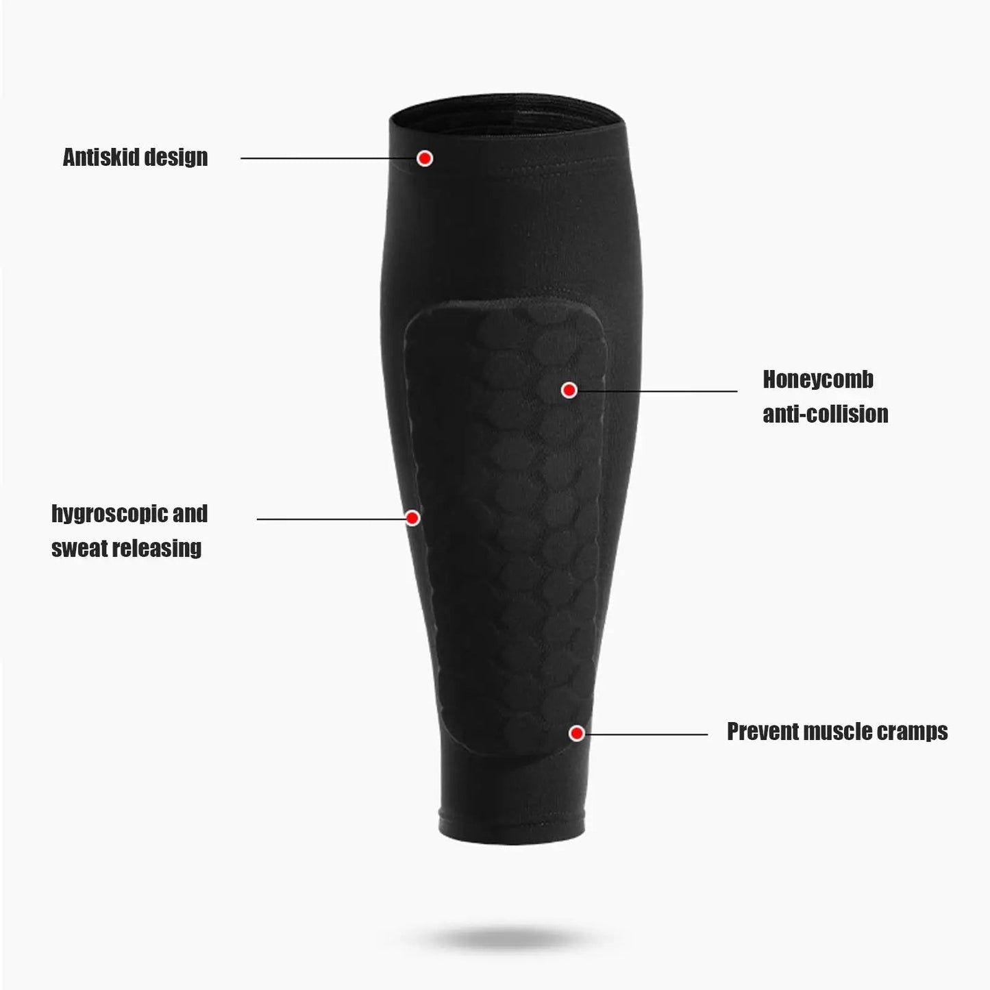 Lightweight Protective Shin Guards with Airflow Design - Fesara