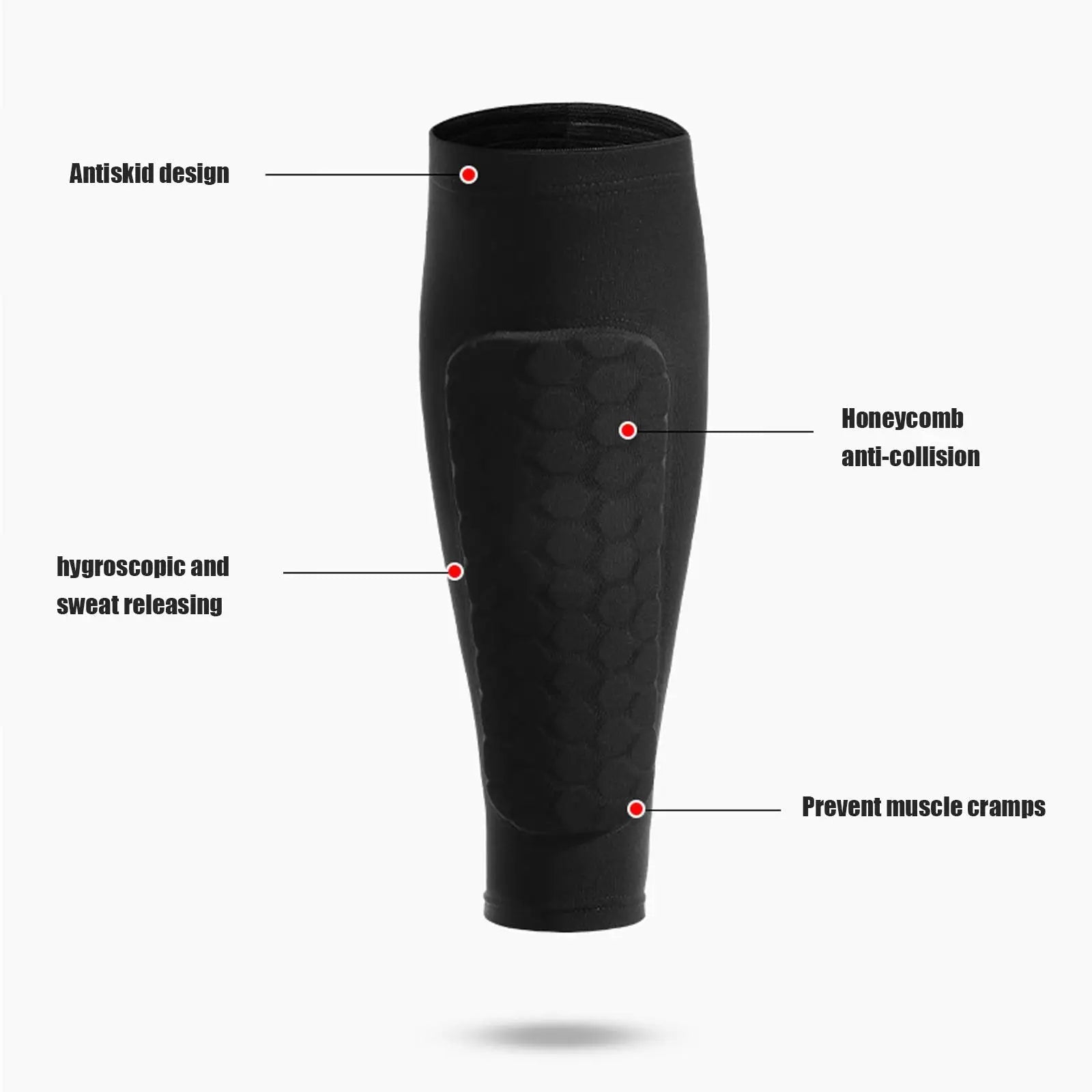 Lightweight Protective Shin Guards with Airflow Design - Fesara