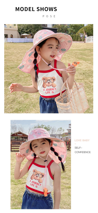 Kids UV Protective Sun Hat with Adjustable Strap