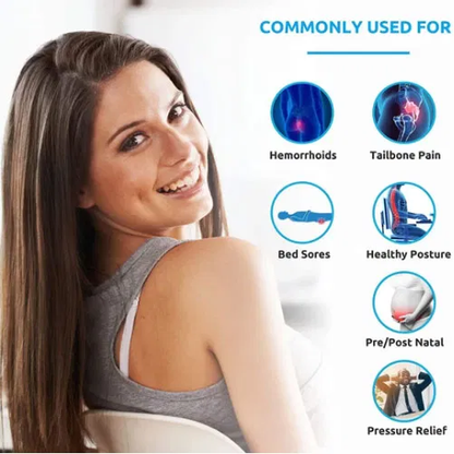 Comfortable Coccyx & Hemorrhoid Relief Seat Cushion