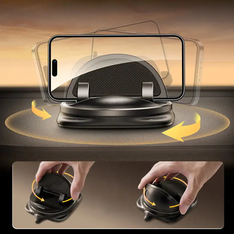 Easy Fit Universal Car Phone Mount with 360 Rotation
