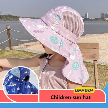 Kids UV Protective Sun Hat with Adjustable Strap